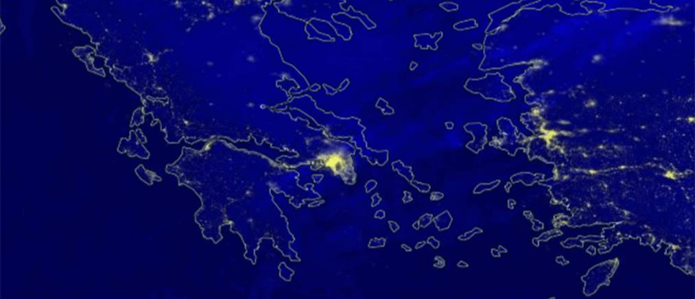 NASA: Η γιορτινή Ελλάδα από τον δορυφόρο (εικόνες)