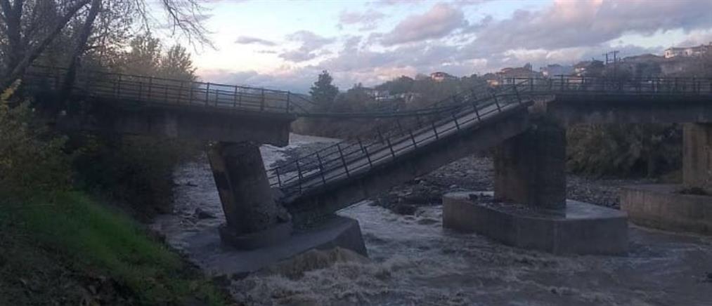 Κακοκαιρία “GAIA” - Άρτα: Κατέρρευσε γέφυρα στο Κομπότι (εικόνες)