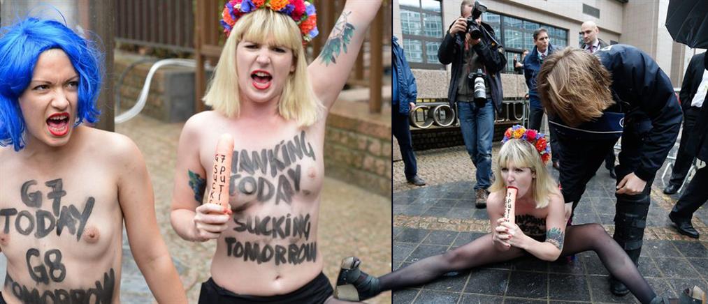 Πιο προκλητικές από ποτέ οι FEMEN στις Βρυξέλλες