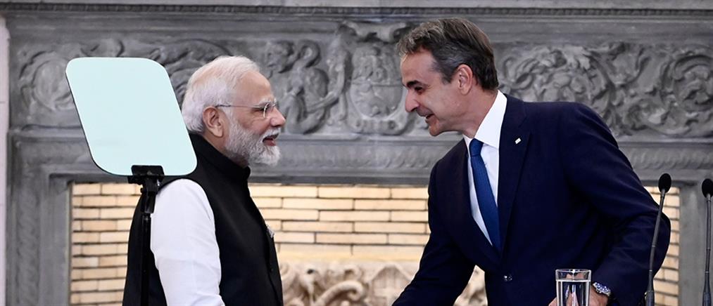 Μητσοτάκης – Μόντι: Ελλάδα και Ινδία αναβαθμίζουν τη σχέση τους σε στρατηγική