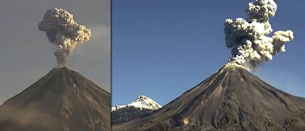 Εντυπωσιακές εικόνες από τις εκρήξεις στο «ηφαίστειο της Φωτιάς»