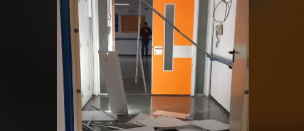 Νοσοκομείο Ρίου: Κατέρρευσε τμήμα οροφής σε κλινική