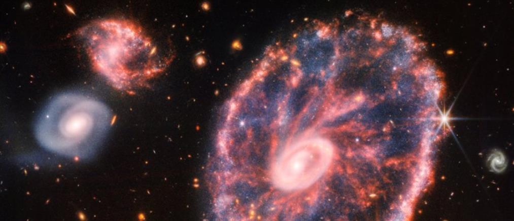 “Τζέιμς Γουέμπ”: Απαθανάτισε τον μακρινό γαλαξία Cartwheel (εικόνες)