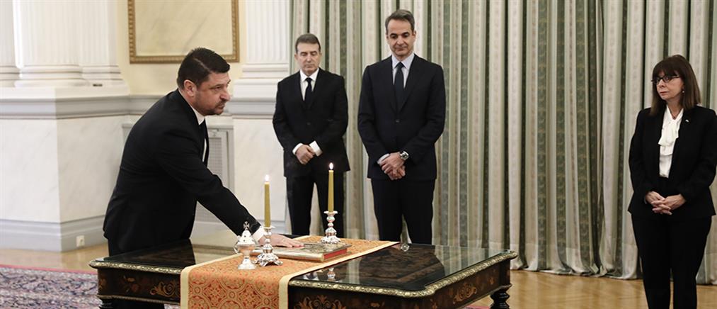 Ορκίστηκε ο Νίκος Χαρδαλιάς ως Υφυπουργός Πολιτικής Προστασίας και Διαχείρισης Κρίσεων