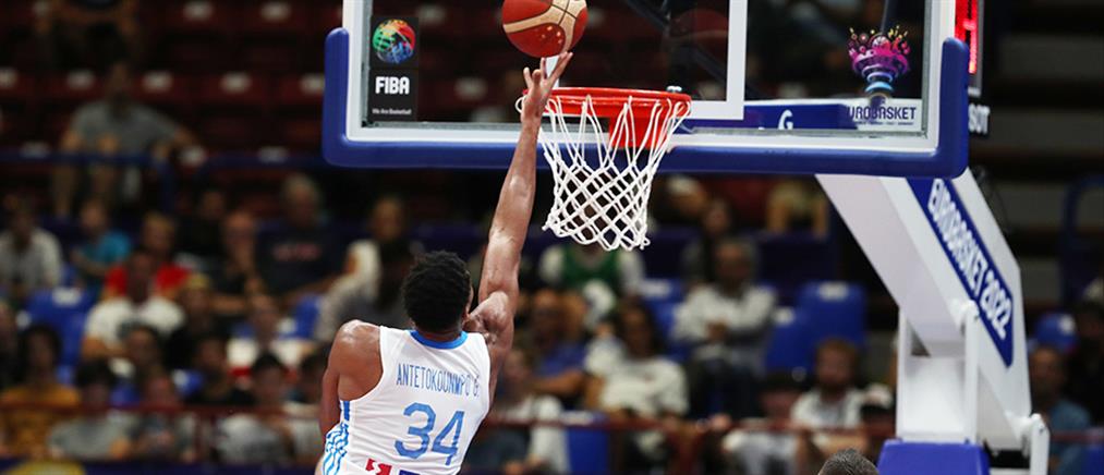 Eurobasket: Η Εθνική Ελλάδας πρώτη και αήττητη με νέο ρεκόρ Αντετοκούνμπο