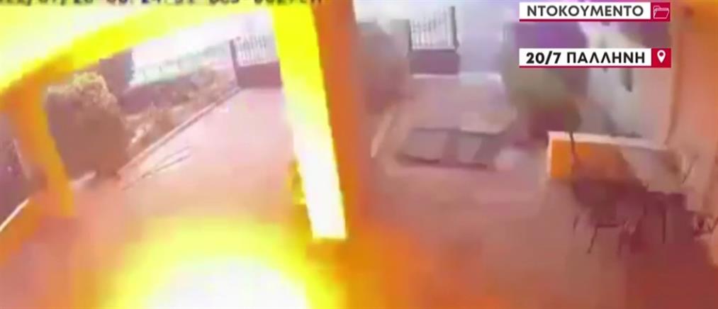 Φωτιά στην Πεντέλη: “Περίεργη” έκρηξη στην Παλλήνη - Ντοκουμέντο του ΑΝΤ1 (βίντεο)