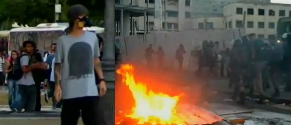 Δακρυγόνα κατά διαδηλωτών στο Σάο Πάολο