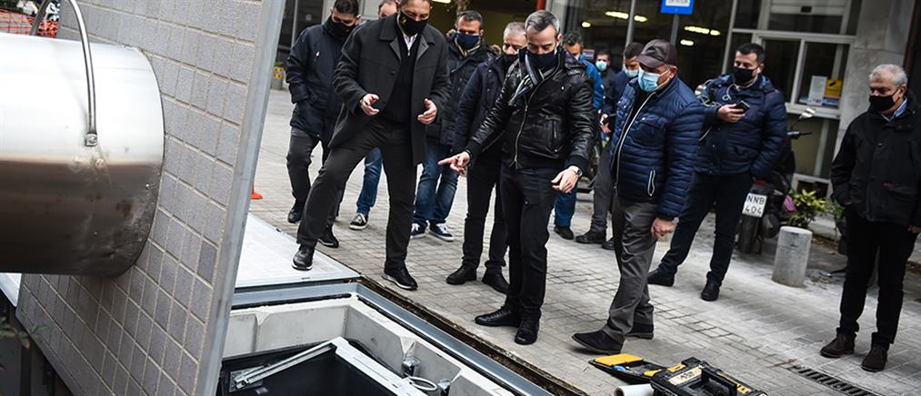 Θεσσαλονίκη: Μπήκαν οι πρώτοι υπόγειοι κάδοι απορριμμάτων (εικόνες)