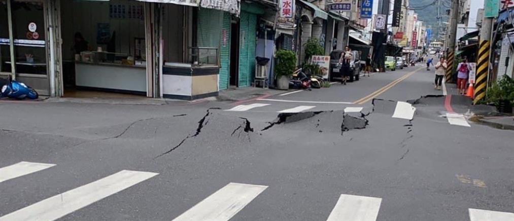 Σεισμός στην Ταϊβαν: Έπεσαν κτήρια, άνοιξαν δρόμοι, εκτροχιάστηκαν τρένα (βίντεο)