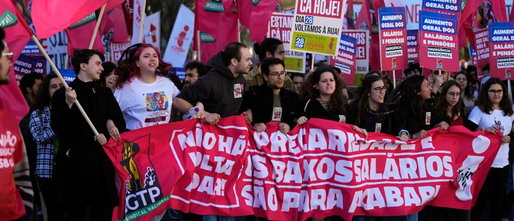 Πορτογαλία: στους δρόμους χιλιάδες εργαζόμενοι (εικόνες)