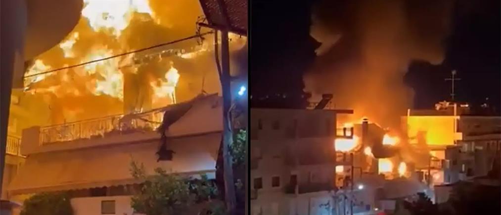 Θήβα: Φωτιά “λαμπάδιασε” διαμέρισμα - Γείτονες έσωσαν τον ένοικο (βίντεο)