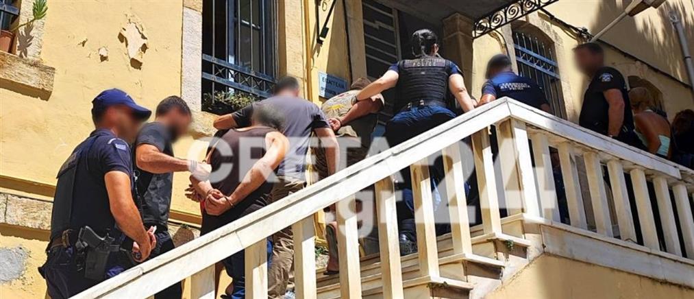 Κρήτη: Στον Εισαγγελέα οι συλληφθέντες για τις τέσσερις εγκληματικές ομάδες (εικόνες)