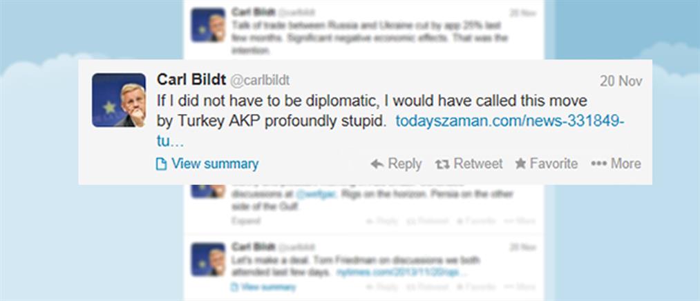 Carl Bildt και Μπαγίς συναγωνίζονται στην… ανοησία