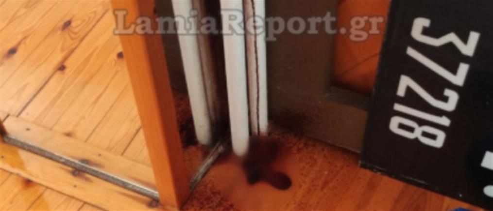Λαμία: Τα αίματα στο ισόγειο αποκάλυψαν την τραγωδία στον πρώτο όροφο (εικόνες)