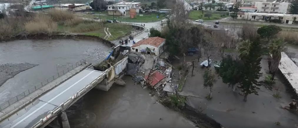 Ανυπολόγιστες οι καταστροφές στην Κρήτη από την κακοκαιρία (βίντεο)