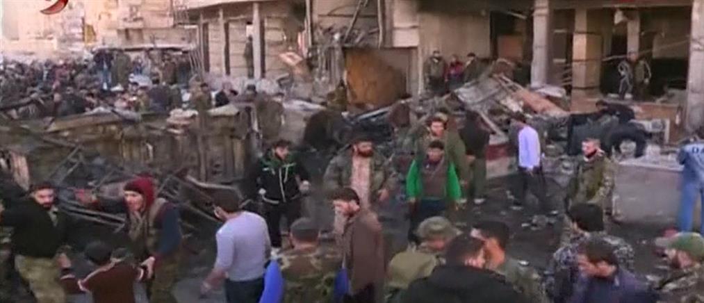 Δεκάδες θύματα από τριπλή βομβιστική επίθεση στη Δαμασκό (Βίντεο)