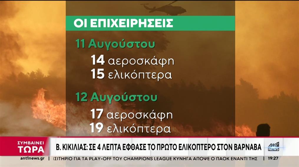 Φωτιά στην Αττική: Η απάντηση Κικίλια στην κριτική που δέχεται