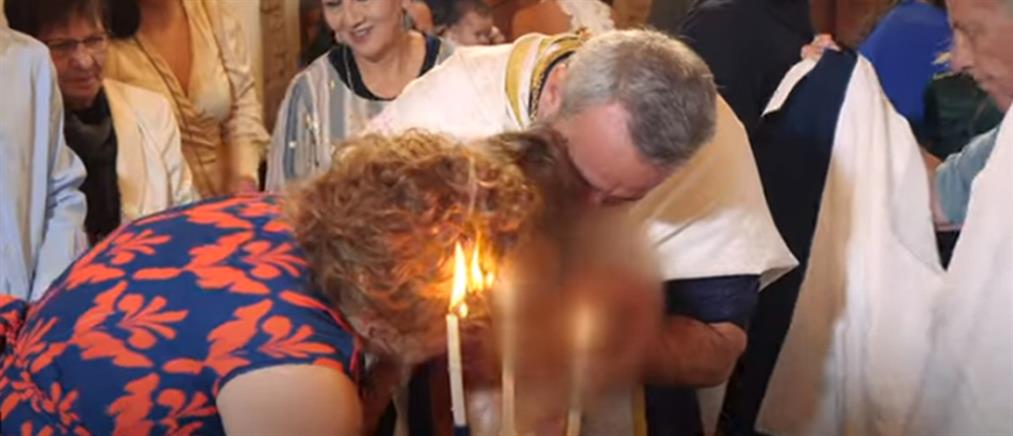 Κρήτη: η νονά άρπαξε... φωτιά στην βάπτιση! (βίντεο)
