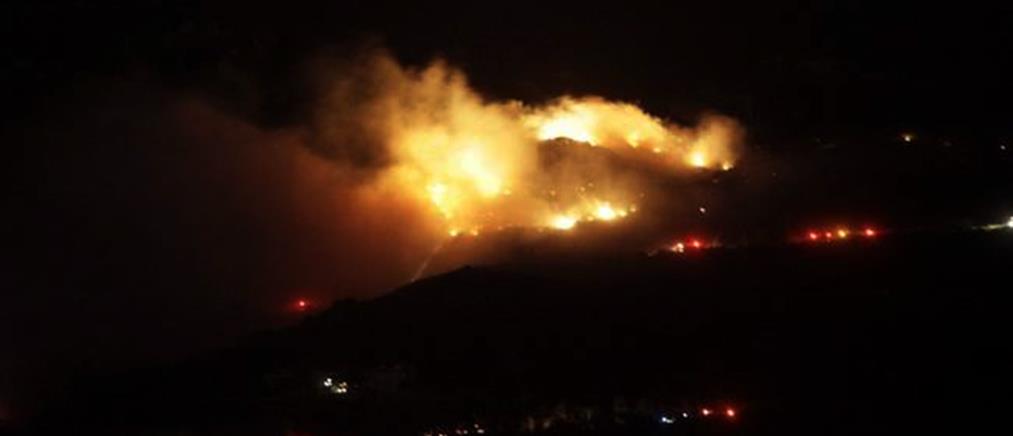 Βόρεια Εύβοια: εκτός ελέγχου η φωτιά στο μέτωπο της Μονής Γαλατάκη