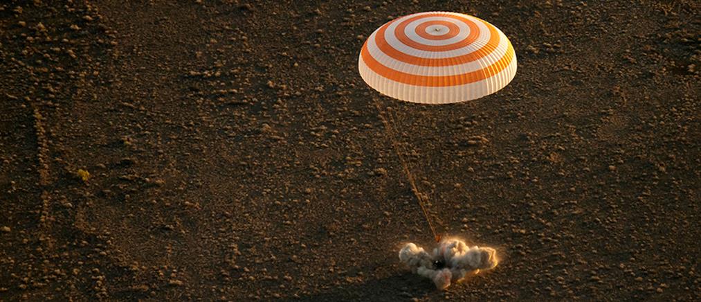 Το Soyuz προσεδαφίστηκε στο Καζακστάν