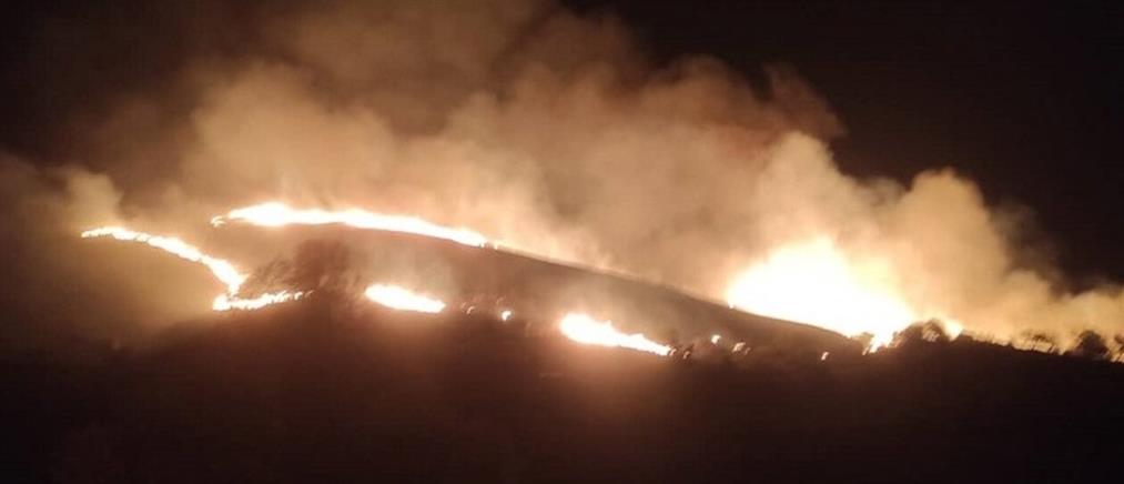 Φωτιά στη Λήμνο: Τρία μέτωπα καίνε το νησί (εικόνες)