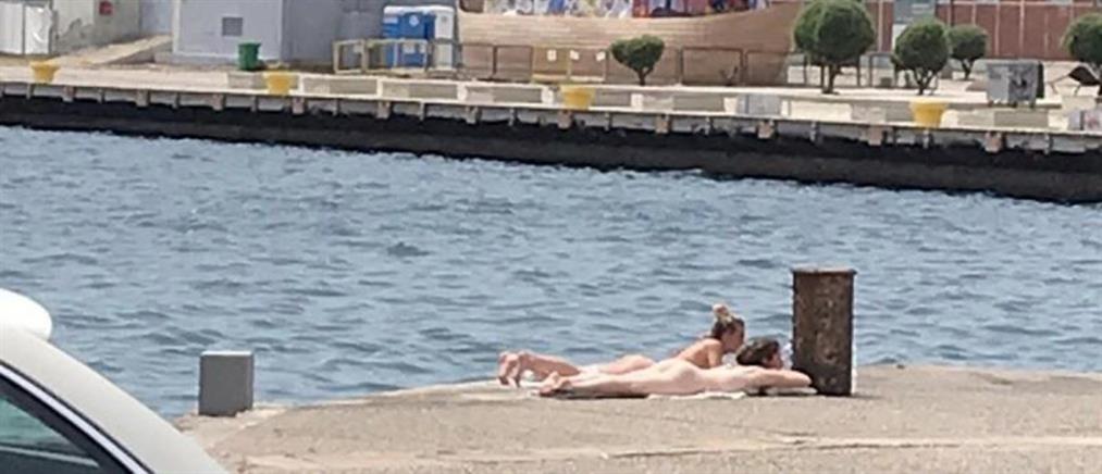 Θεσσαλονίκη: τα... “πέταξαν” και έκαναν γυμνές ηλιοθεραπεία στη Λεωφόρο Νίκης