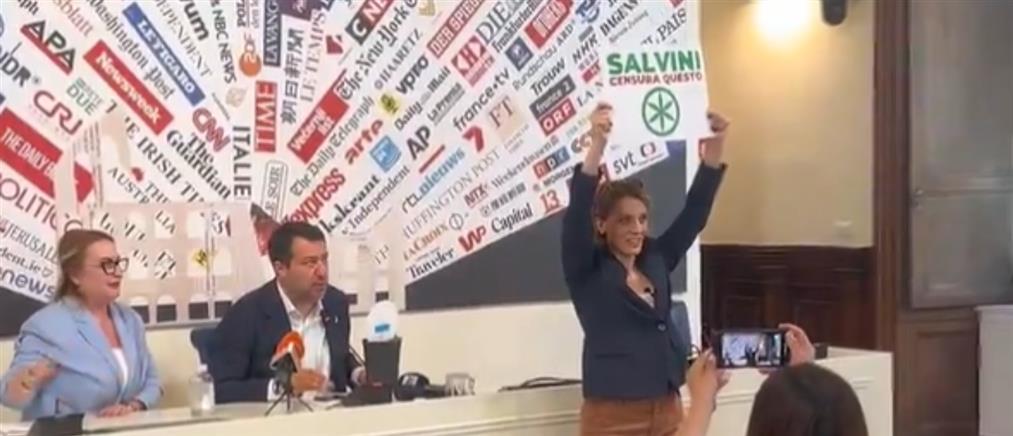 Ιταλία: Υποψήφια ευρωβουλευτής διέκοψε συνέντευξη αντιπάλου για να του προσφέρει... ναρκωτικά (βίντεο)