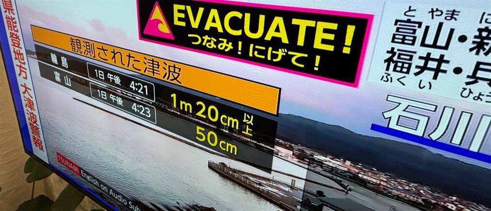 Σεισμός στην Ιαπωνία - Τσουνάμι: λήξη συναγερμού για τα κύματα 5 μέτρων! (βίντεο)