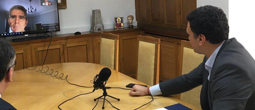 Κορονοϊός: Τηλεδιάσκεψη Κικίλια-Κοντοζαμάνη με τον Τζέφρι Πάιατ