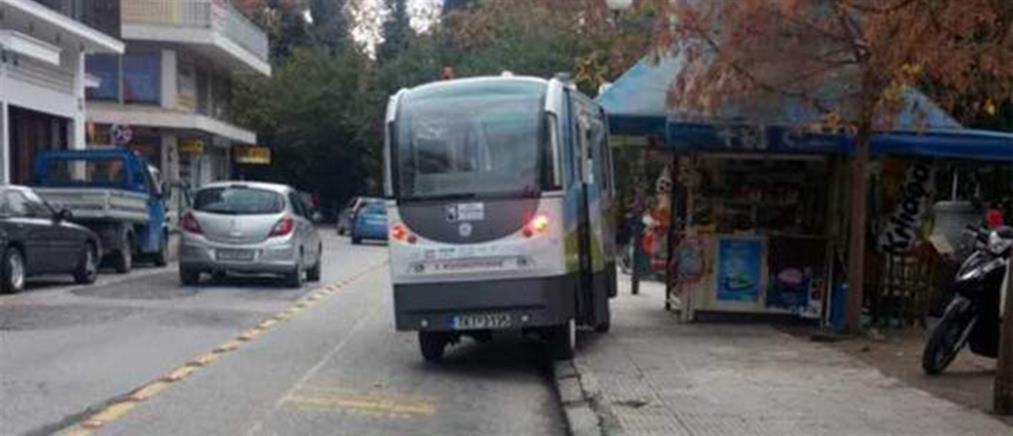 Τεστ on camera για την ασφάλεια του λεωφορείου χωρίς οδηγό (βίντεο)