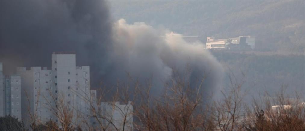 Μεγάλη πυρκαγιά κοντά στο Ολυμπιακό Χωριό της Νοτίου Κορέας