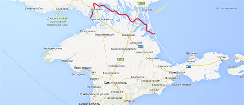 Τρεις... επιλογές για τα σύνορα της Κριμαίας δίνει η Google