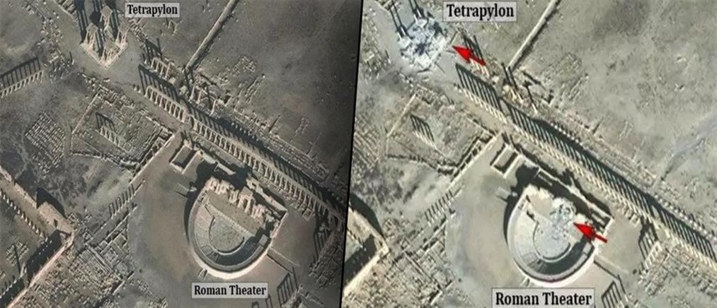 Ο ISIS κατέστρεψε το Τετράπυλον στην Παλμύρα