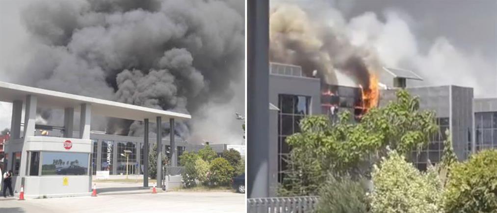 Ξάνθη: Εκκένωση οικισμών λόγω φωτιάς σε εργοστάσιο (βίντεο)