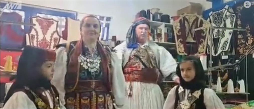 Ο Νίκος Πλακίδας στον ΑΝΤ1 για τις παραδοσιακές φορεσιές που φτιάχνει (βίντεο)