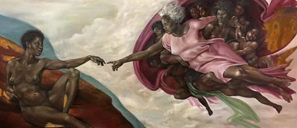 Ζωγράφισε τον Θεό ως μαύρη γυναίκα, “άναψε” η συζήτηση (φωτό)