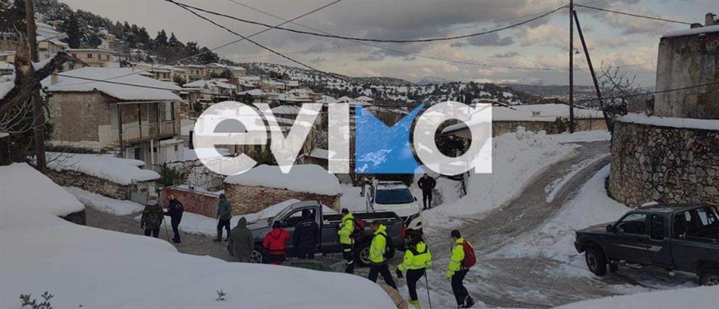 Εύβοια: Ηλικιωμένος εξαφανίστηκε στα χιόνια (εικόνες)