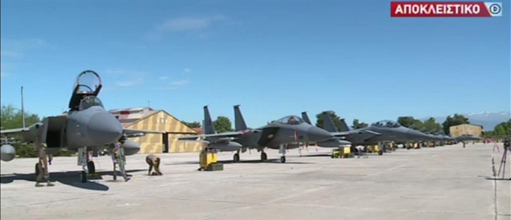 Αμερικανικά F-15 στη Λάρισα για μεγάλη αεροπορική άσκηση (βίντεο)