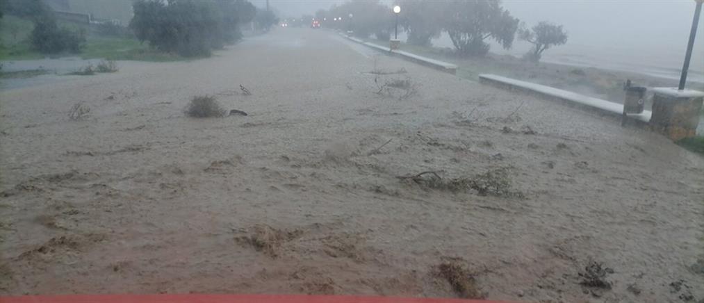 Κακοκαιρία - Κάρπαθος: Πλημμύρες και προβλήματα (εικόνες)