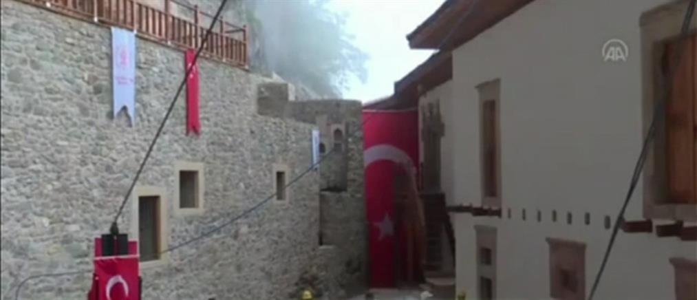 Παναγία Σουμελά: τουρκικό σόου για την ανακαίνιση της Μονής (βίντεο)