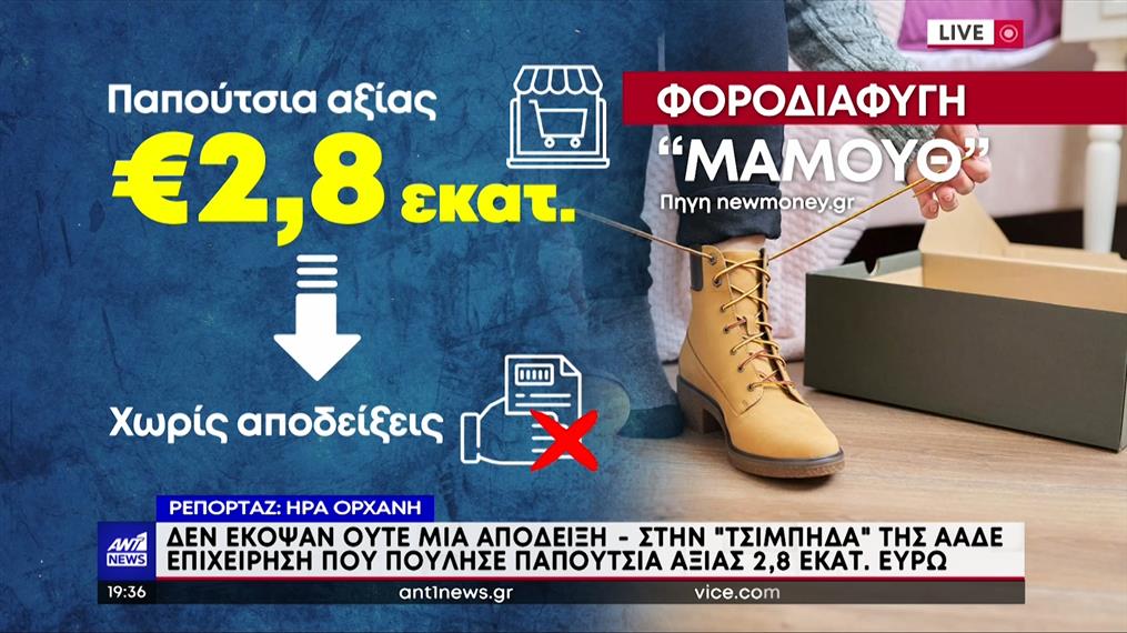 ΑΑΔΕ: e-shop πούλησε “μαύρα” παπούτσια 2,8 εκατομμυρίων ευρώ