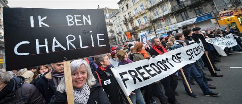 Δεκάδες χιλιάδες άνθρωποι στην Ευρώπη φώναξαν "Je suis Charlie"
