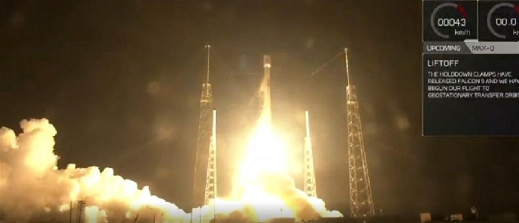 Εκτόξευση τηλεπικοινωνιακού δορυφόρου με διαστημικό πύραυλο της SpaceX (βίντεο)