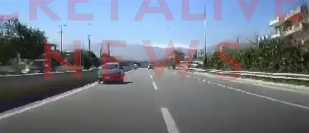 Ηράκλειο: Οδηγούσε ανάποδα στην εθνική οδό (εικόνες)