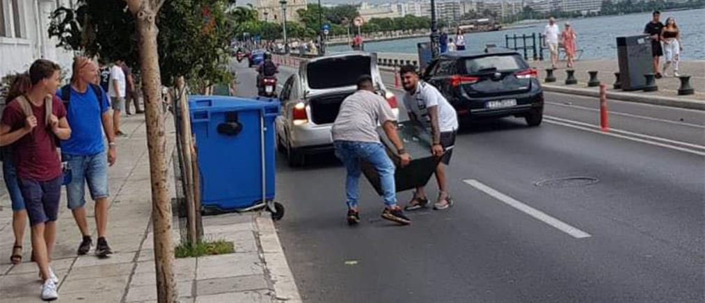 Θεσσαλονίκη: Ληστές φορτώνουν χρηματοκιβώτιο σε αυτοκίνητο! (βίντεο - ντοκουμέντο)