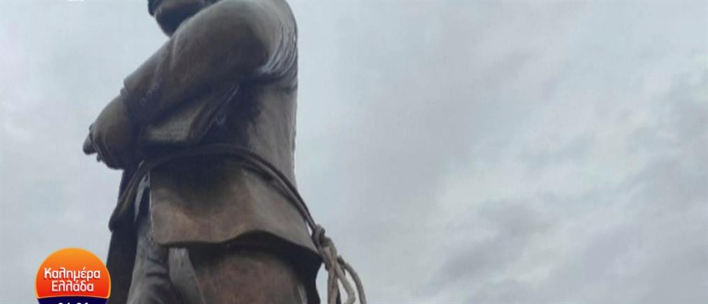 Θεσσαλονίκη: Προσπάθησαν να κλέψουν το άγαλμα του Καπετανίδη (βίντεο)