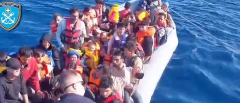 Λέσβος: Φουσκωτό με δεκάδες παράτυπους μετανάστες (βίντεο)
