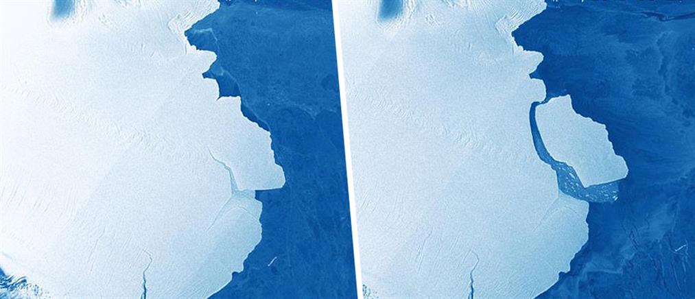 Ανταρκτική: Αποκολλήθηκε παγόβουνο 15 φορές όσο το Παρίσι (εικόνες)