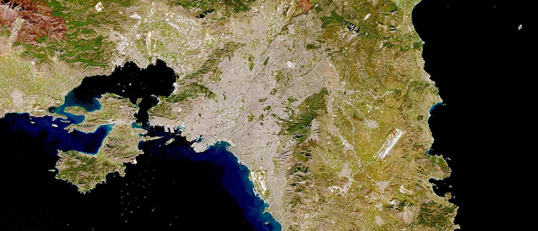 Αθήνα: Εντυπωσιακή εικόνα από το δορυφόρο Copernicus Sentinel-2
