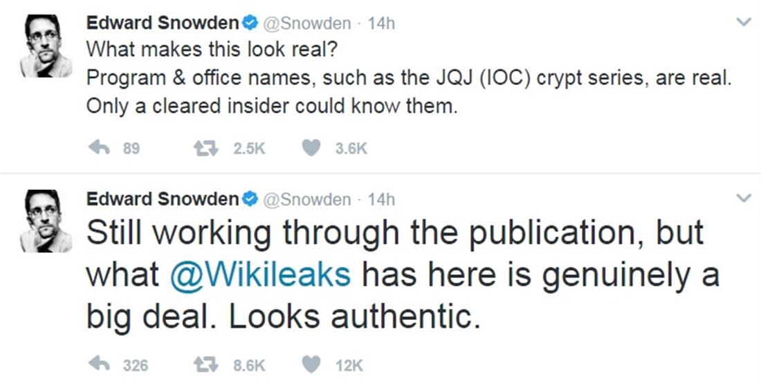 Tweets - Edward Snowden